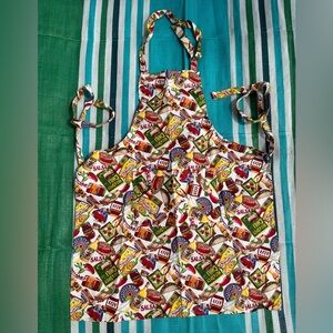 🌶️ 🔥HP🌶️🔥 Vibrant Mexican Salsa Chilli Print Apron